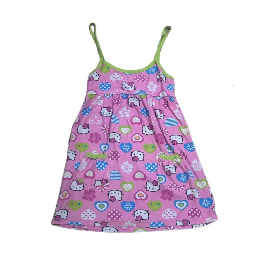 Y2K Hello Kitty Vintage Terry Cloth Sleepwear Dress